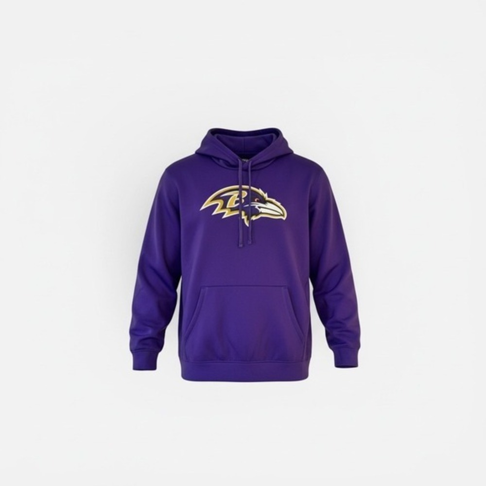 New Era Baltimore Ravens NFL Combine Authentic Purple Hoodie Mens Large RN67891